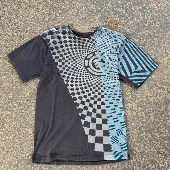 Element Other - Vintage y2k Element Skateboard T Shirt AOP Style front graphic Size Large